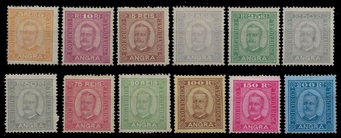 1905 Angra 're-prints' (a scarce set of 12 mint stamps)
